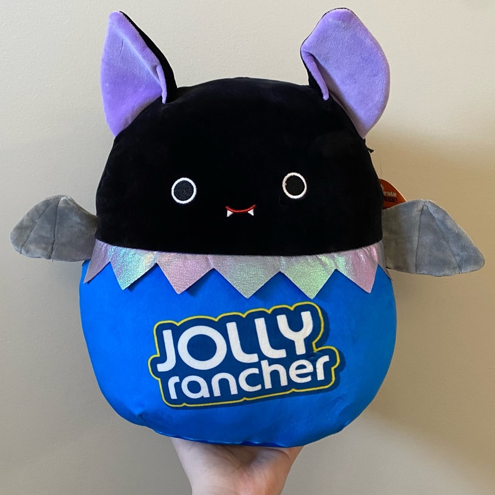 Squishmallow (NWT) 12” Jolly ranchers Emily the bat plush teddy bear